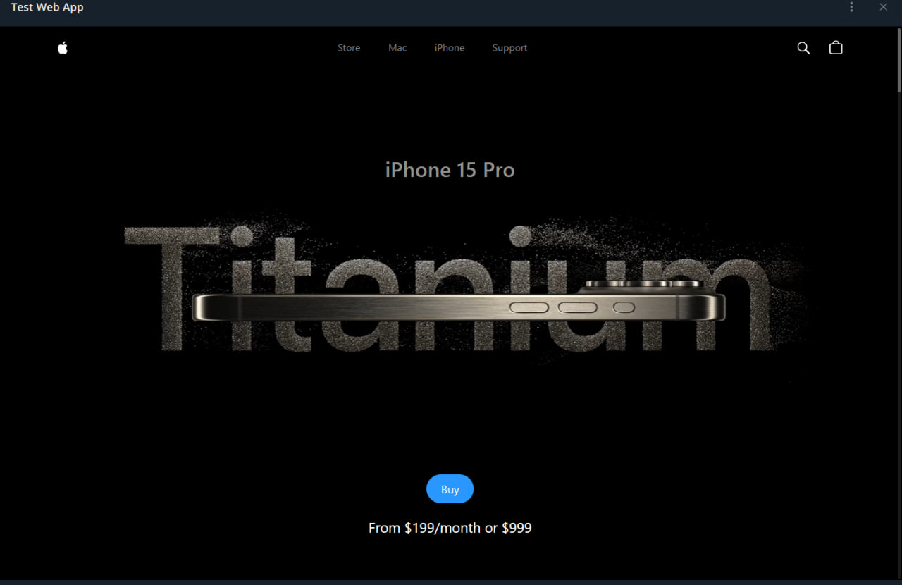 3d phone in telegram app
